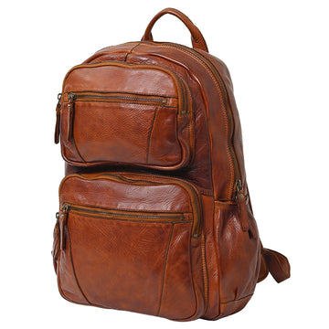 Spaghetti Western Swc414Cg Backpack Vintage Handmade Drum Dyed Genuine European Cowhide Leather Women Bag Western Handbag Purse